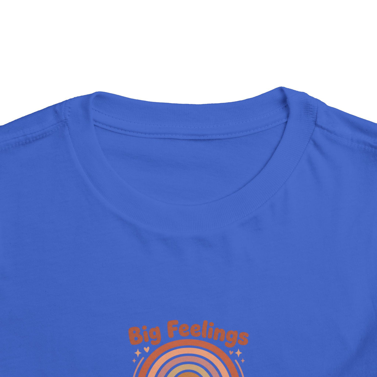 Big Feelings Are Welcome Here Toddler Shirt | Boho Rainbow Emotional Wellness Kids Tee