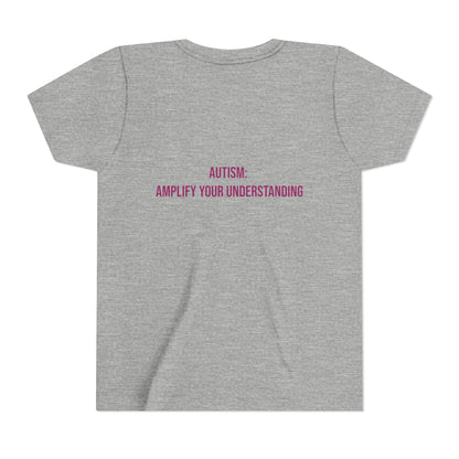 Amplify Your Understanding Empowerment Youth Tee | Autism Pride Kids Streetwear
