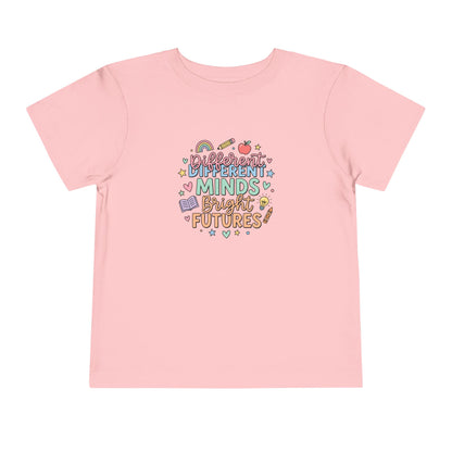 Different Minds, Bright Futures Neurodiversity Toddler Tee | Autism Acceptance