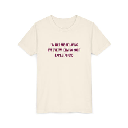 I'm Not Misbehaving" Neurodivergent Pride Youth Tee | Uplifted By Design