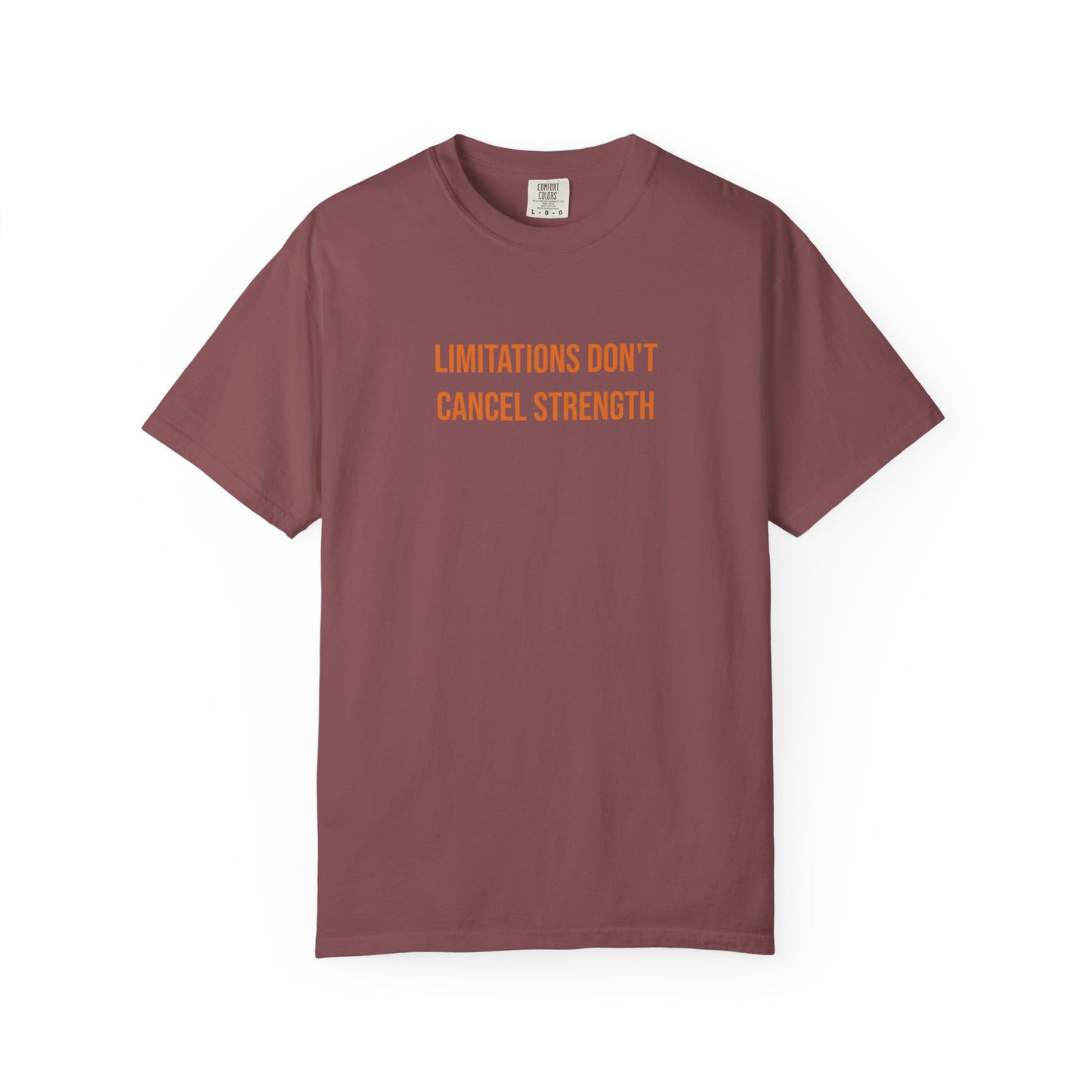 Limitations Dont Cancel Strength T-shirt | CP Awareness Tee