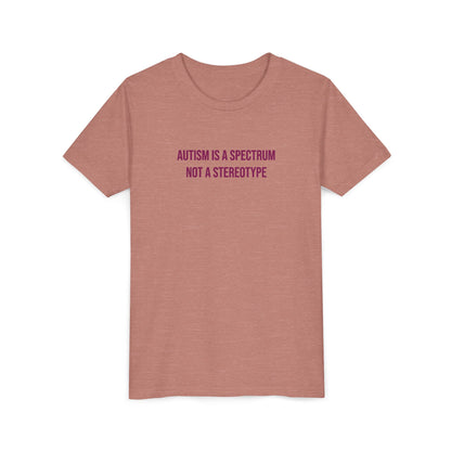 "Autism Is A Spectrum Not A Stereotype" Neurodivergent Pride Youth Tee | Uplifted By Design