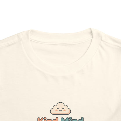 Kind Mind Brave Heart Toddler Shirt | Positive Affirmations Emotional Wellness Kids Tee