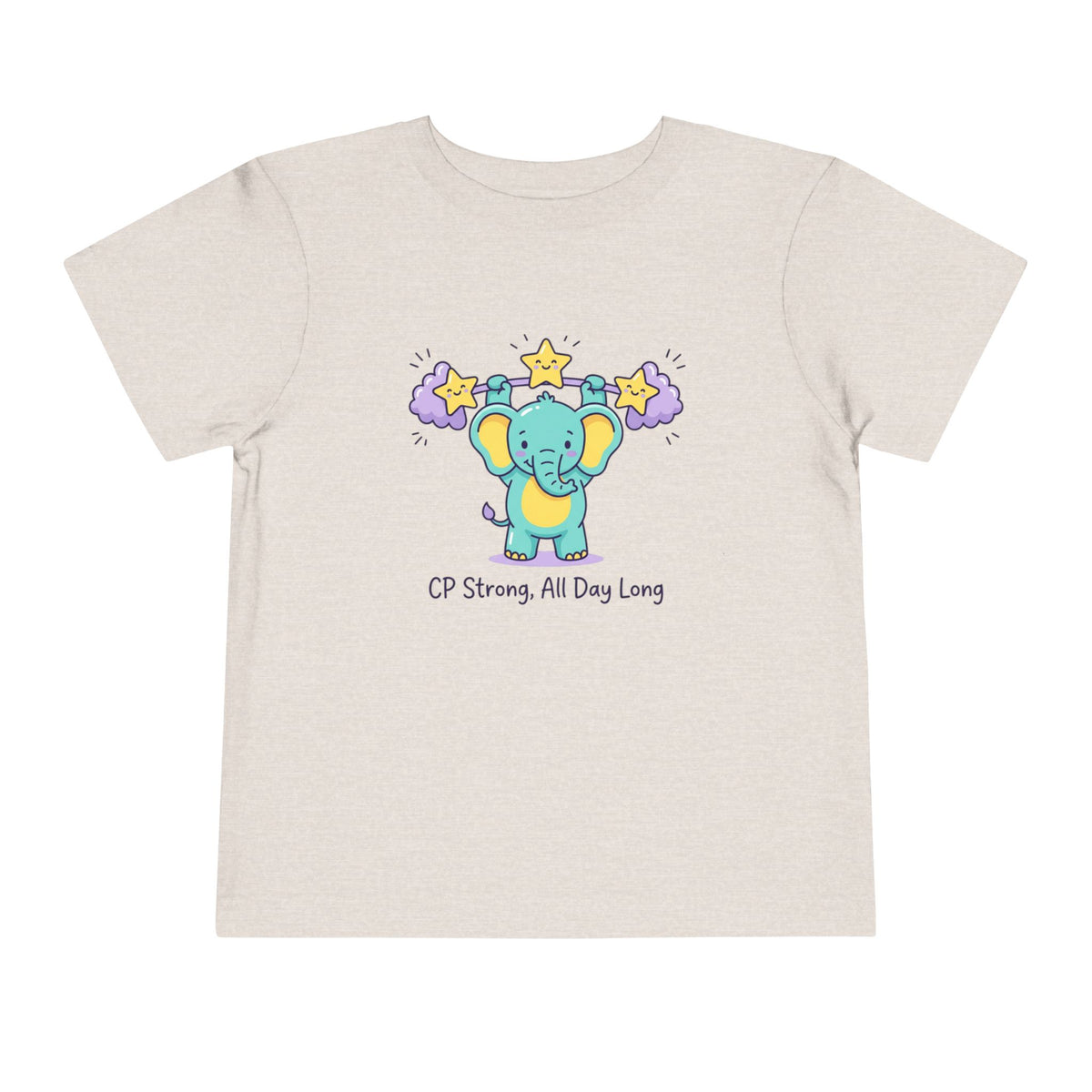 CP Strong All Day Long Toddler Shirt | Elephant Support Kids Tee