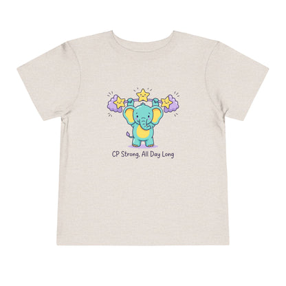 CP Strong All Day Long Toddler Shirt | Elephant Support Kids Tee