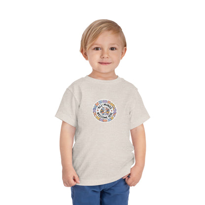 All Minds Welcome Here Neurodiversity Toddler Tee | Autism Acceptance