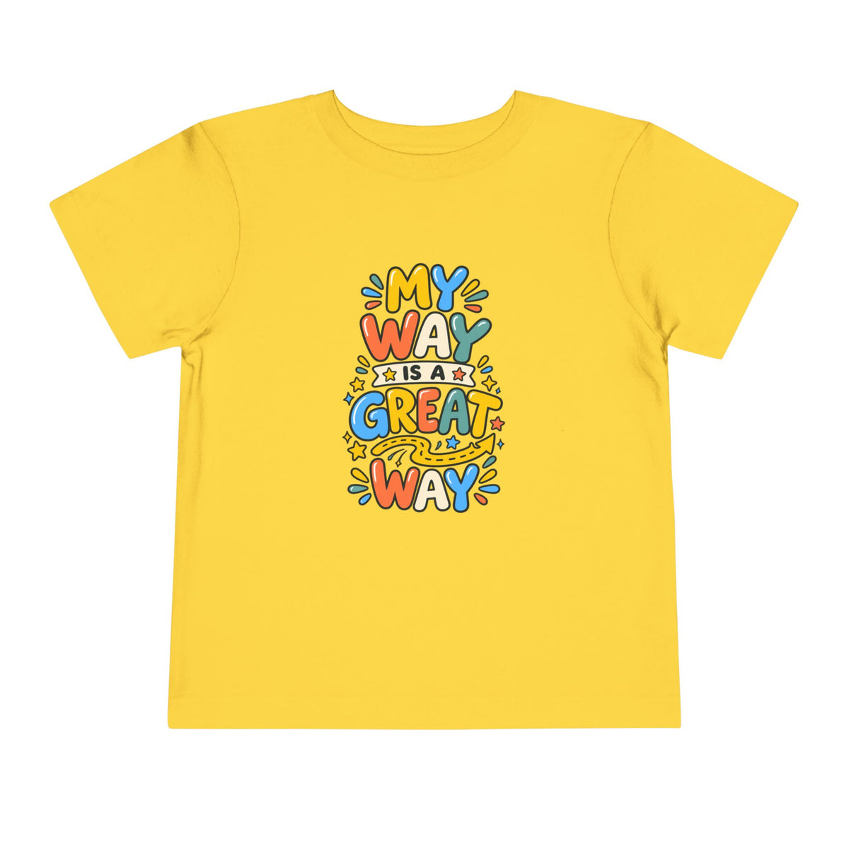 Toddler Tee — "My Way Is a Great Way" Affirmation | Cerebral Palsy & Disability Pride Shirt