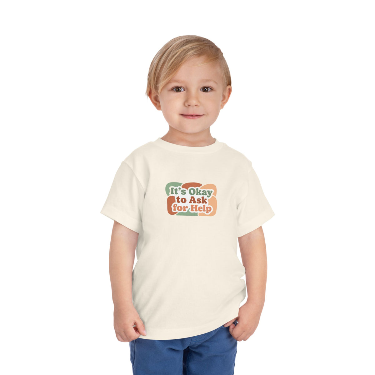It’s Okay to Ask for Help Toddler Shirt | Positive Mental Health Affirmation Kids Tee