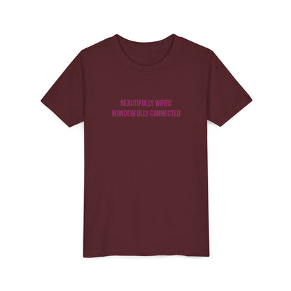 “Beautifully Wired, Wonderfully Connected” Neurodivergent Pride Youth Tee | Uplifted By Design