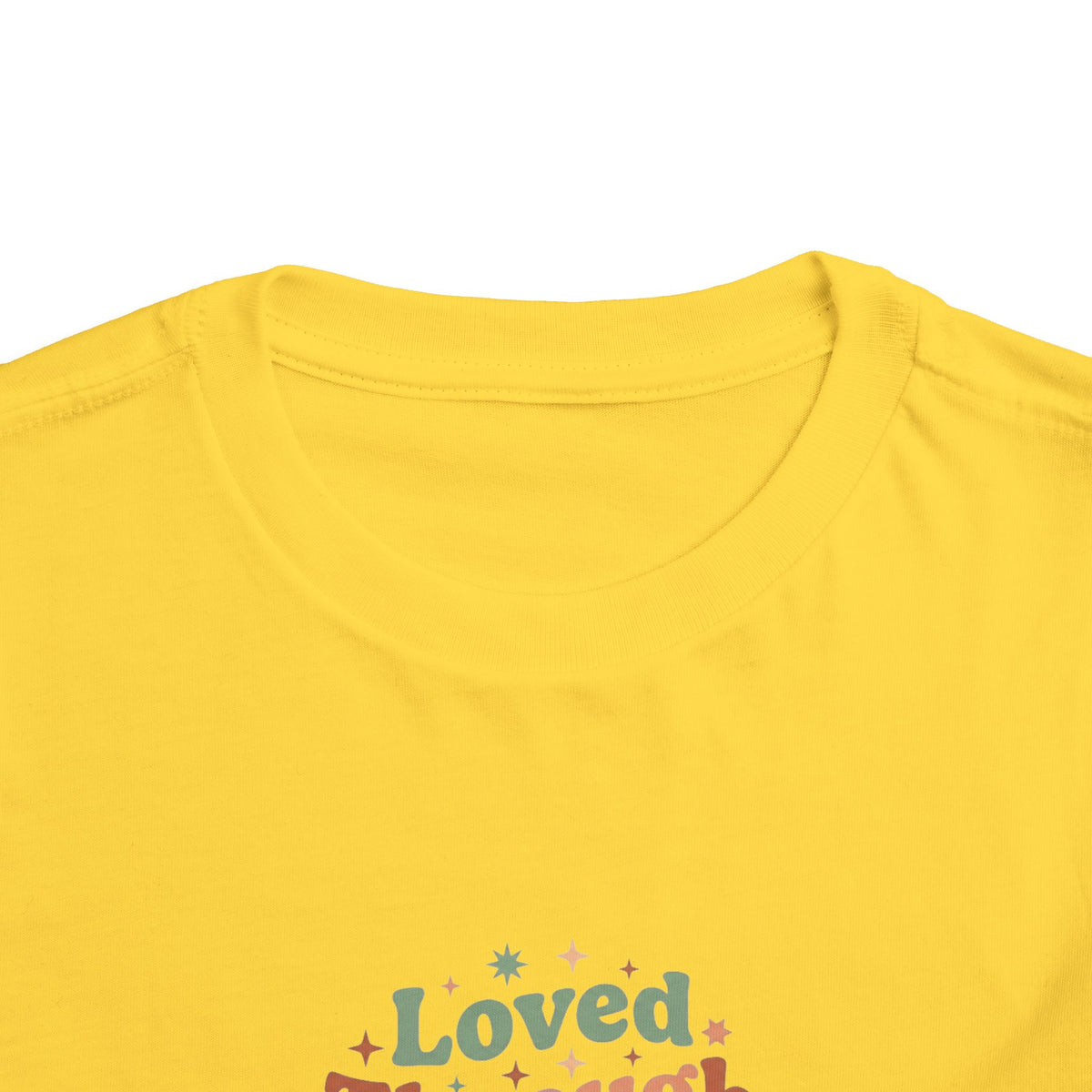 Loved Through Every Feeling Toddler Shirt | Emotional Wellness Sticker Badge Kids Tee