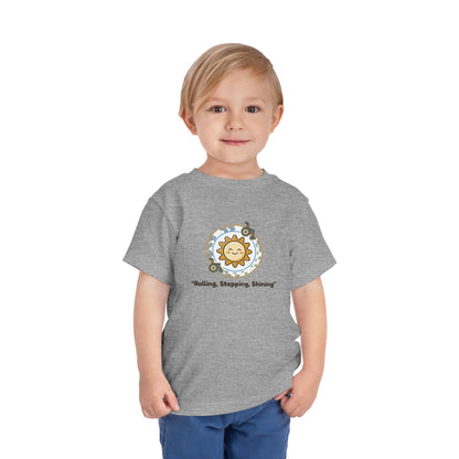 "Rolling, Stepping, Shining" Toddler Graphic Tee | Uplifted By Design™ Cerebral Palsy & Adaptive Movement Shirt