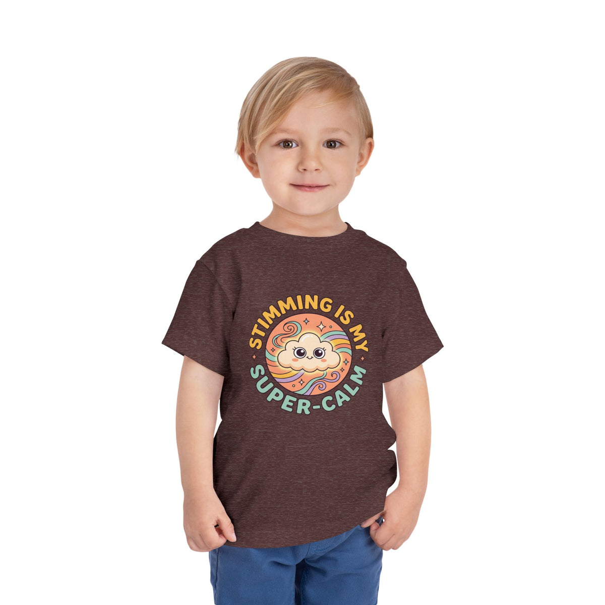 Toddler Tee — "Stimming Is My Super-Calm" Affirmation | Autism Acceptance & Sensory Pride Shirt