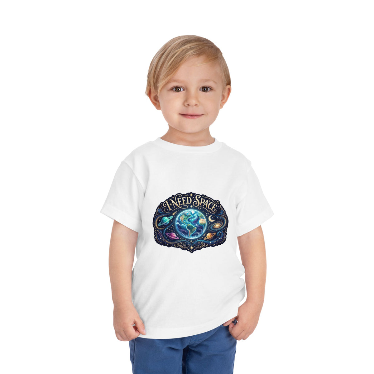 Toddler Tee — "I Need Space" Cosmic Galaxy | Autism Acceptance & Sensory Pride Shirt