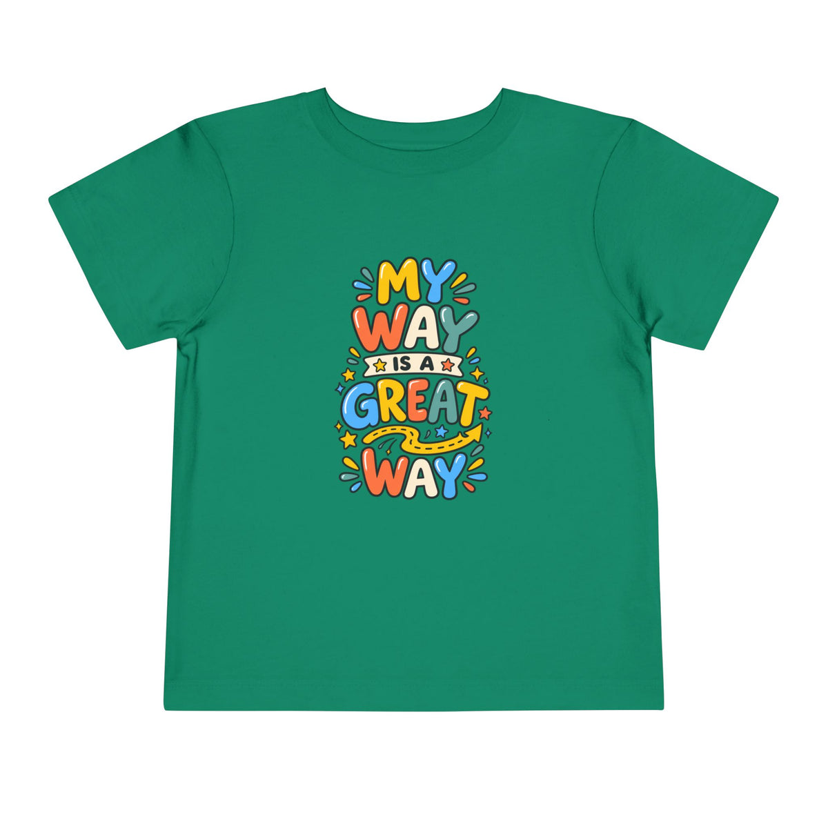 Toddler Tee — "My Way Is a Great Way" Affirmation | Cerebral Palsy & Disability Pride Shirt