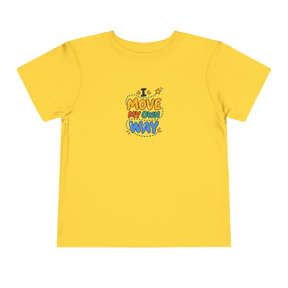 "I Move My Own Way" Toddler Graphic Tee | Uplifted By Design™ Adaptive Movement & Disability Pride Shirt