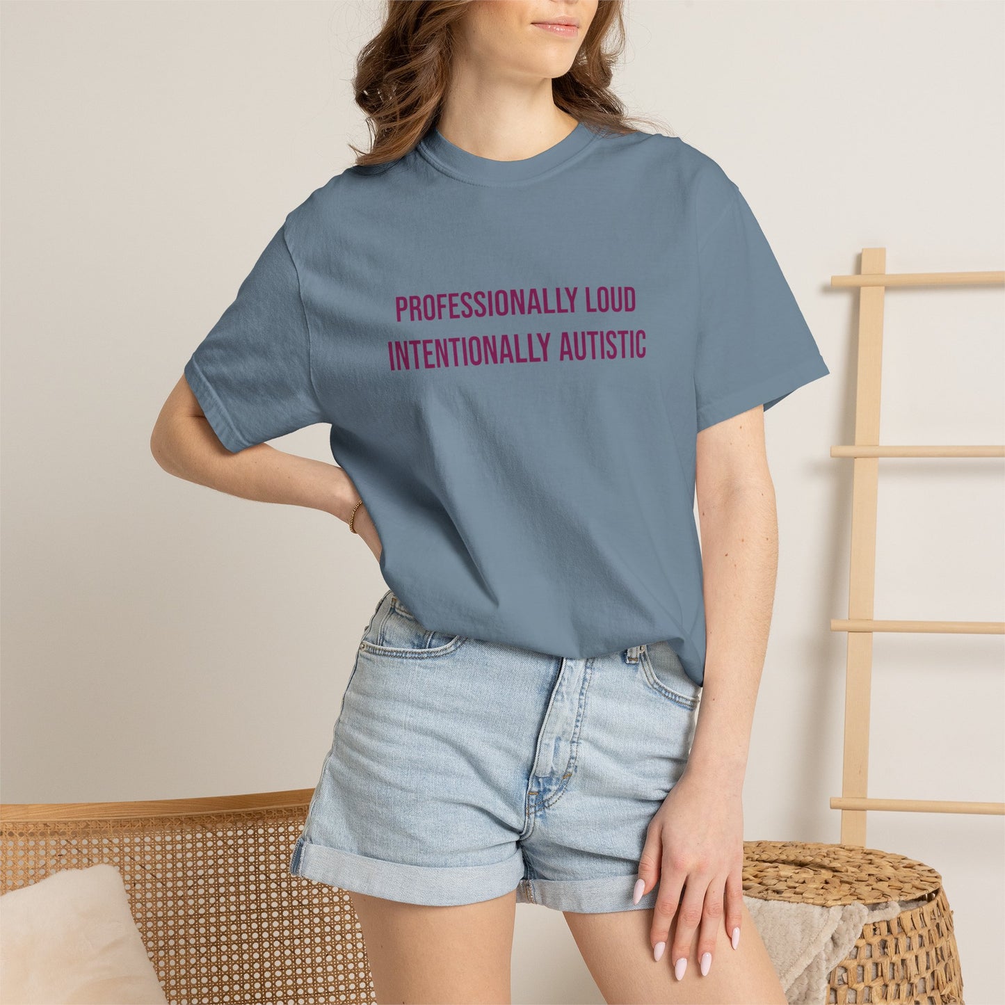 Professionally Loud Intentionally Autistic Empowerment T-shirt | Autism Awareness Streetwear Tee