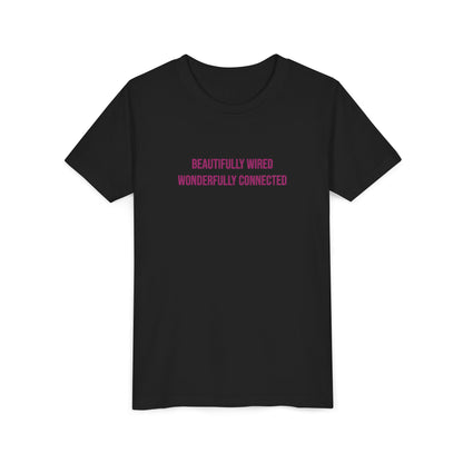 “Beautifully Wired, Wonderfully Connected” Neurodivergent Pride Youth Tee | Uplifted By Design