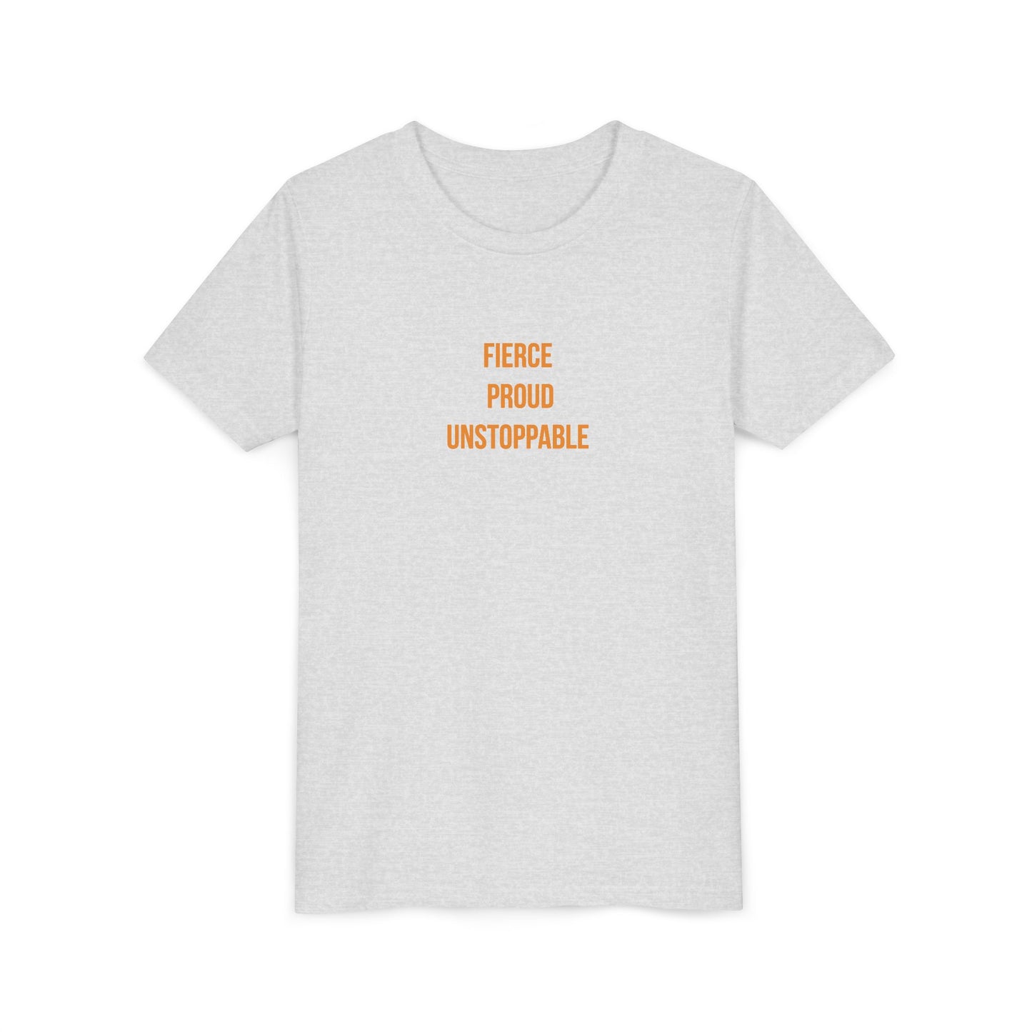 "Fierce Proud Unstoppable" Cerebral Palsy Awareness Youth Tee | Uplifted By Design