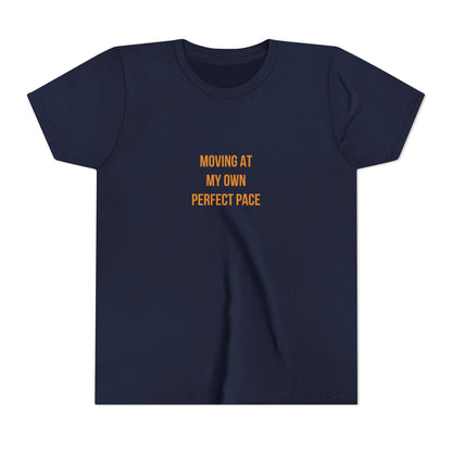 "Moving at My Own Perfect Pace" Cerebral Palsy Awareness Youth Tee | Uplifted By Design