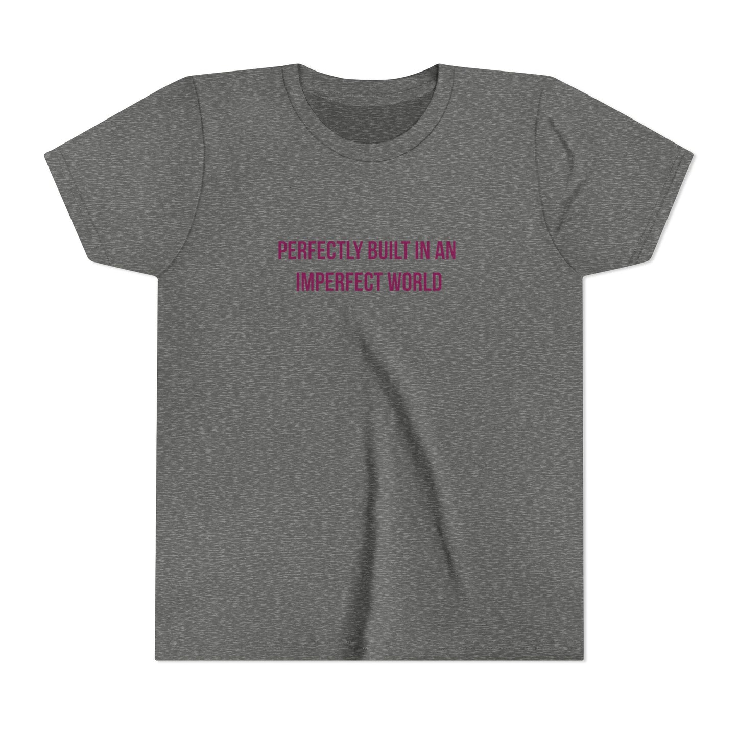 "Perfectly Built in an Imperfect World" Autism Awareness Youth Tee