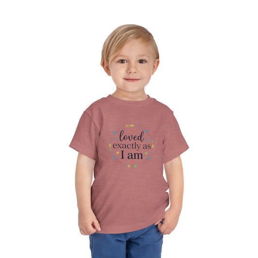 Loved Exactly As I Am Neurodiversity Toddler Tee | Autism Acceptance