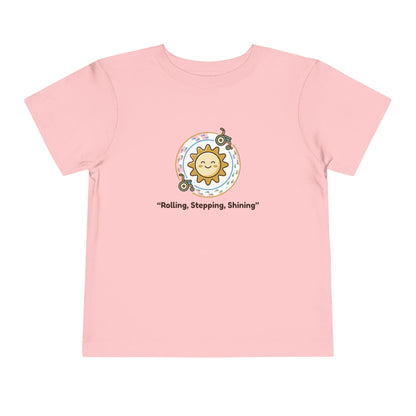 "Rolling, Stepping, Shining" Toddler Graphic Tee | Uplifted By Design™ Cerebral Palsy & Adaptive Movement Shirt