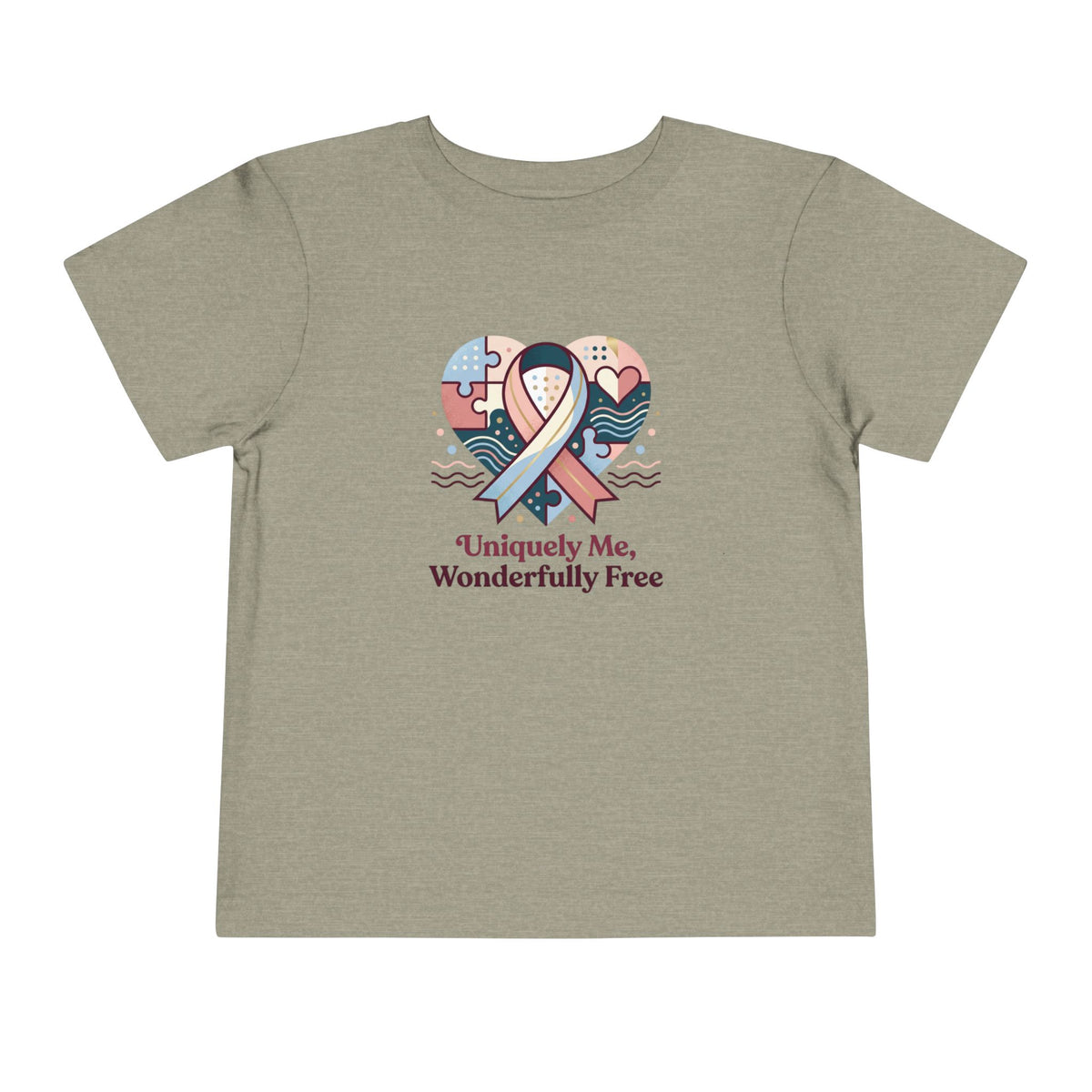 Uniquely Me, Wonderfully Free Neurodiversity Toddler Tee | Autism Acceptance