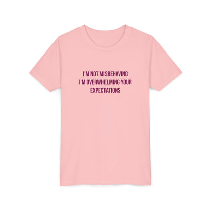 I'm Not Misbehaving" Neurodivergent Pride Youth Tee | Uplifted By Design