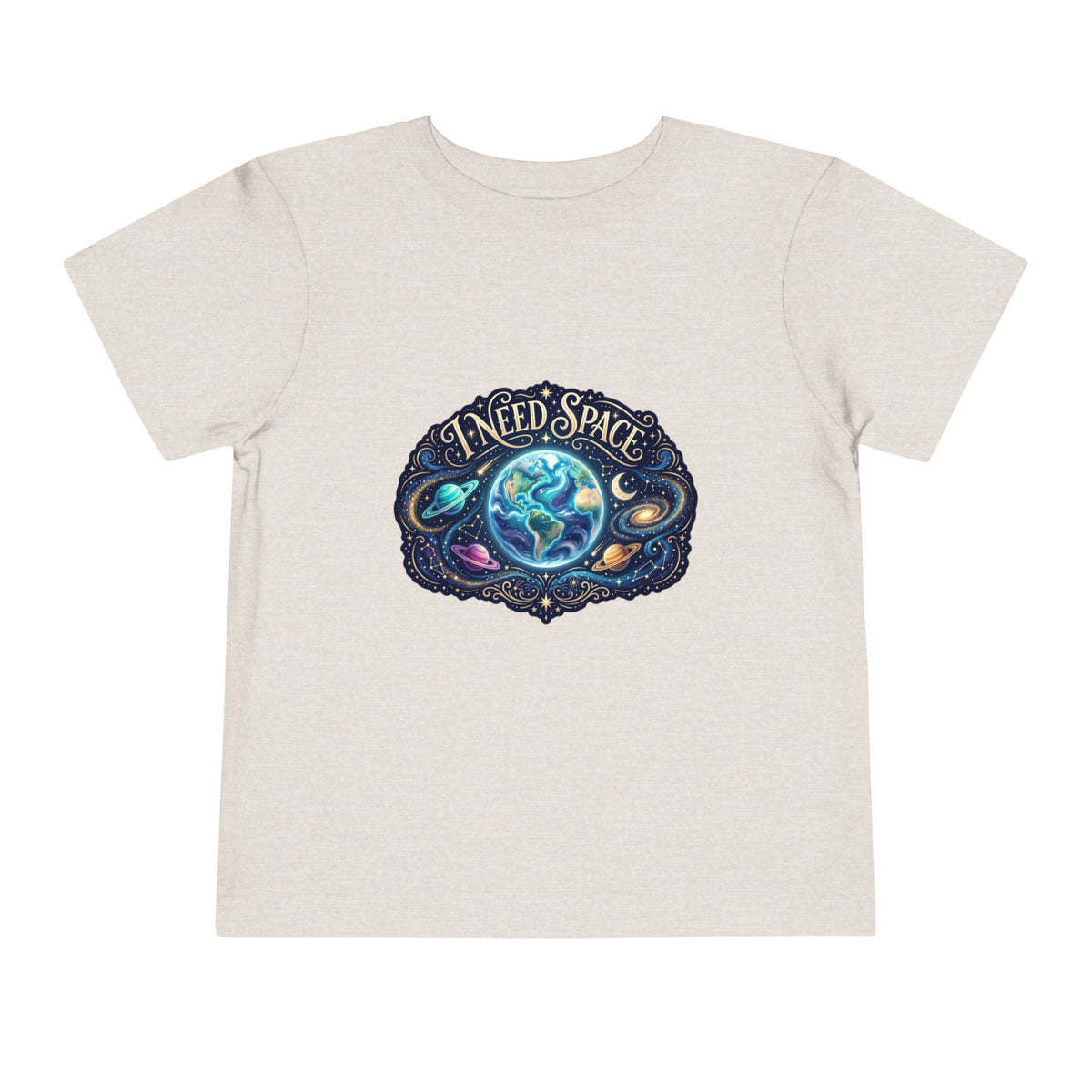 Toddler Tee — "I Need Space" Cosmic Galaxy | Autism Acceptance & Sensory Pride Shirt