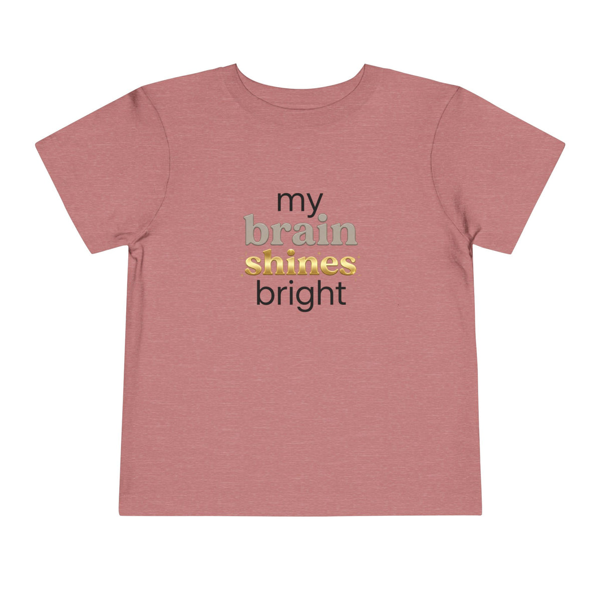My Brain Shines Bright Neurodiversity Toddler Shirt | Autism Acceptance