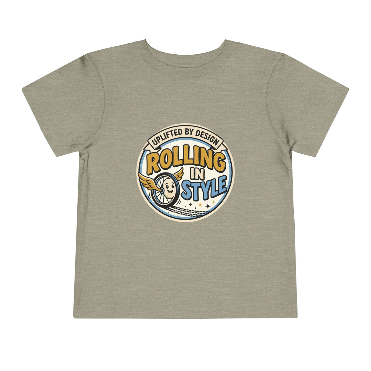 Toddler Tee — "Rolling In Style" Adaptive Mobility Emblem | Cerebral Palsy & Disability Pride Shirt