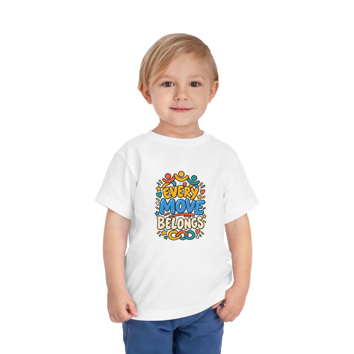 Toddler Tee — "Every Move Belongs" Inclusive Movement | Cerebral Palsy & Disability Pride Shirt