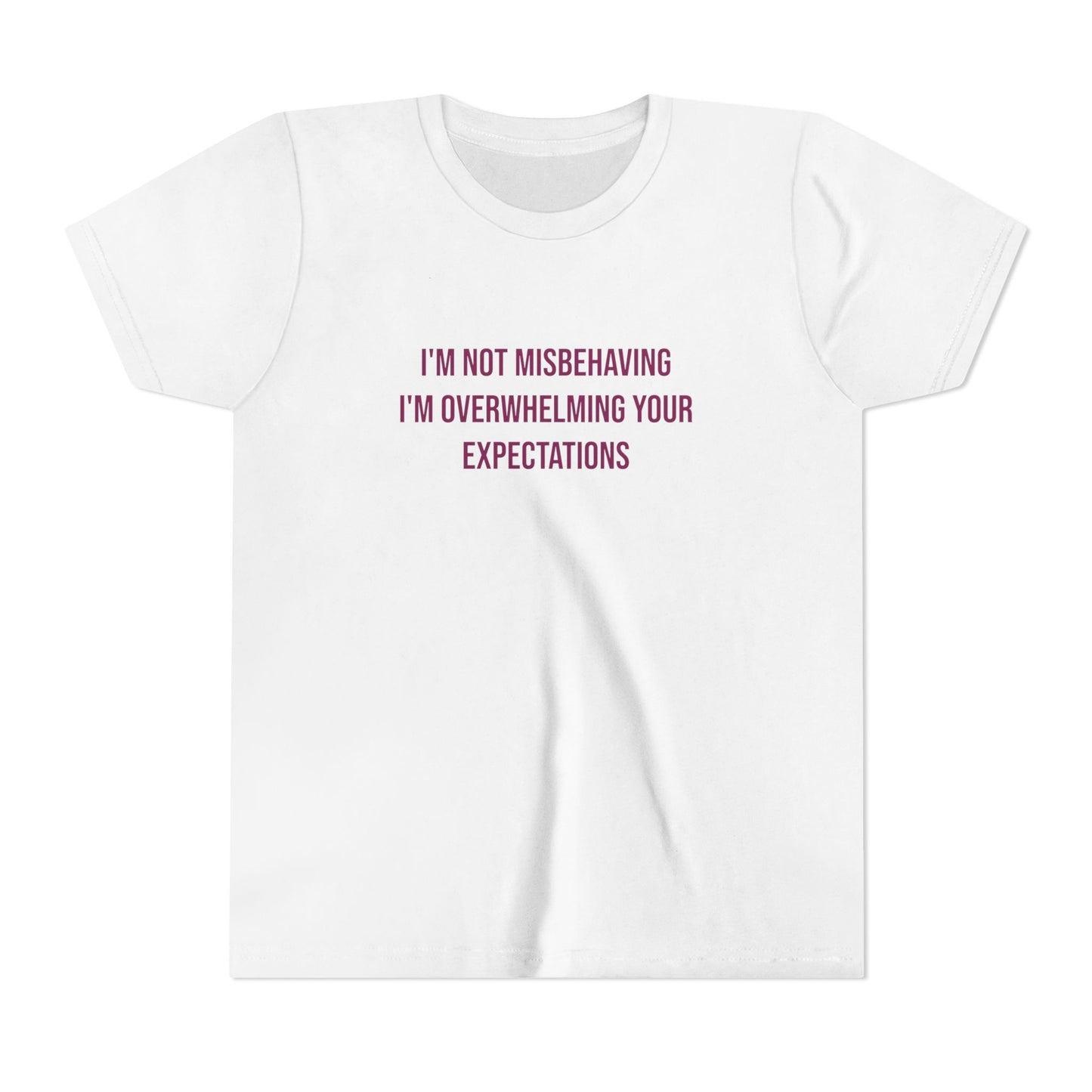 I'm Not Misbehaving" Neurodivergent Pride Youth Tee | Uplifted By Design