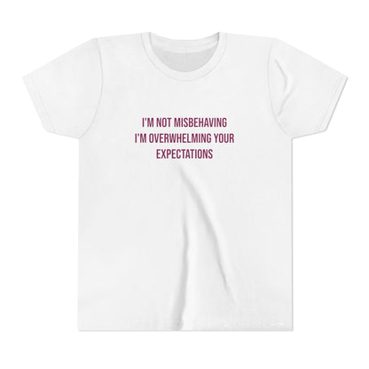 I'm Not Misbehaving" Neurodivergent Pride Youth Tee | Uplifted By Design