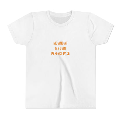 "Moving at My Own Perfect Pace" Cerebral Palsy Awareness Youth Tee | Uplifted By Design
