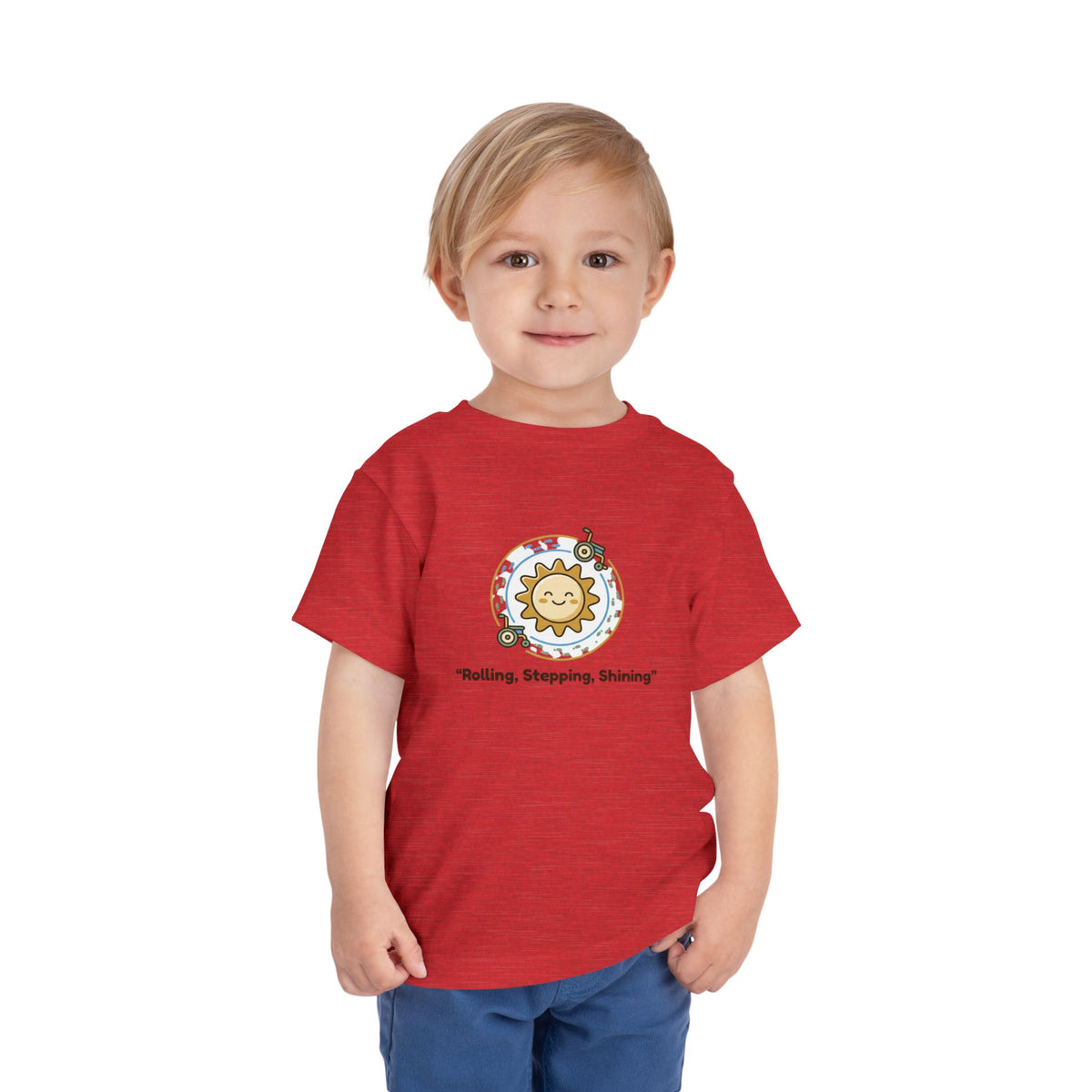 "Rolling, Stepping, Shining" Toddler Graphic Tee | Uplifted By Design™ Cerebral Palsy & Adaptive Movement Shirt