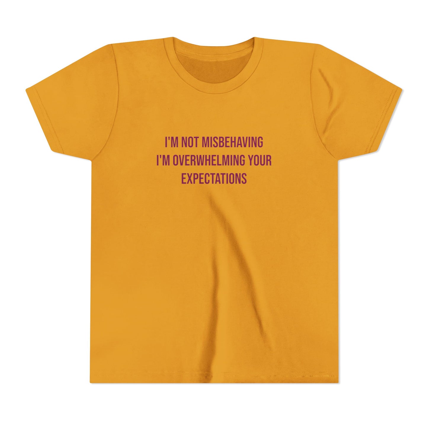 I'm Not Misbehaving" Neurodivergent Pride Youth Tee | Uplifted By Design