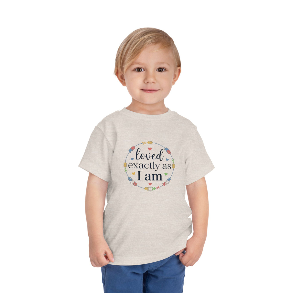 Loved Exactly As I Am Neurodiversity Toddler Tee | Autism Acceptance