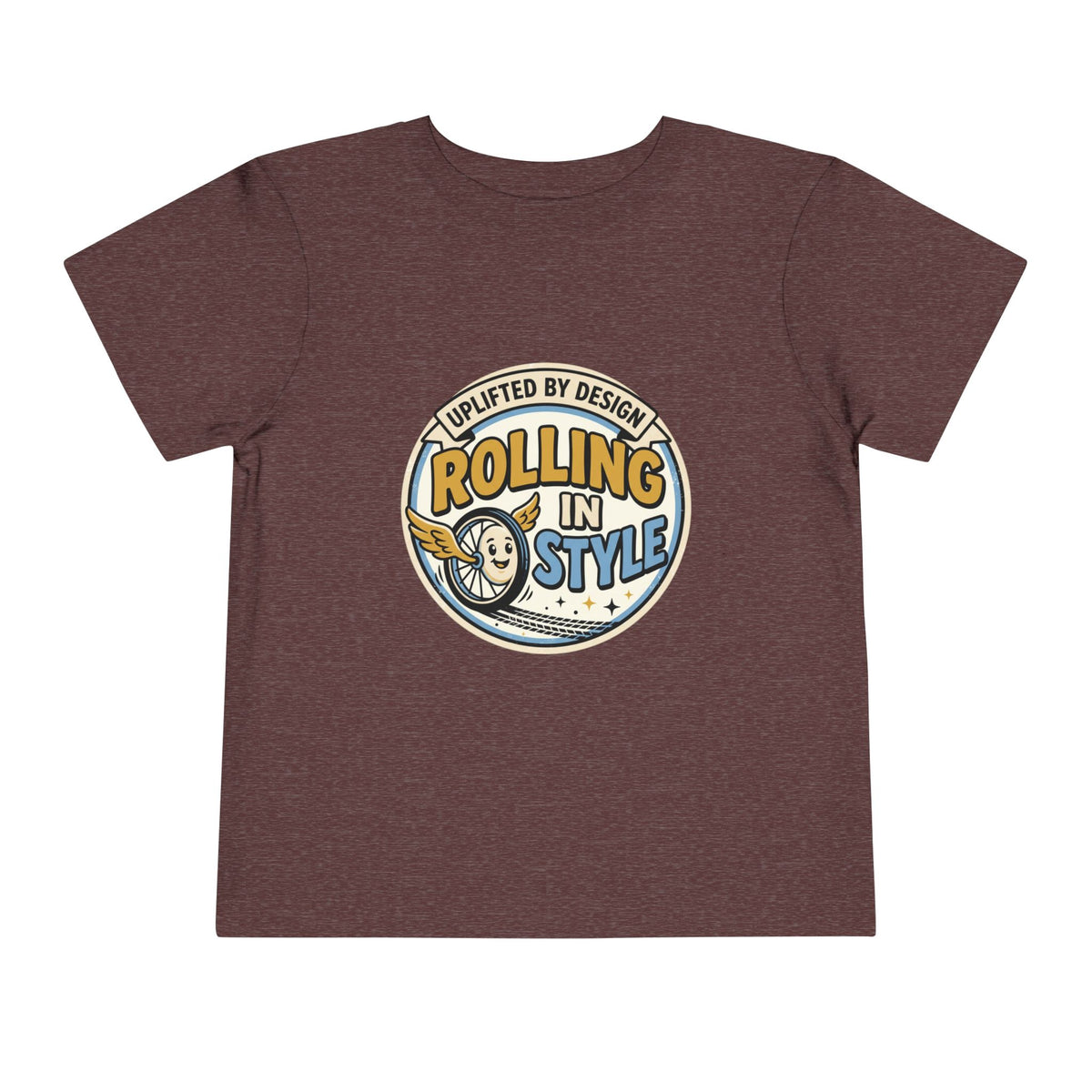 Toddler Tee — "Rolling In Style" Adaptive Mobility Emblem | Cerebral Palsy & Disability Pride Shirt