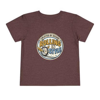 Toddler Tee — "Rolling In Style" Adaptive Mobility Emblem | Cerebral Palsy & Disability Pride Shirt