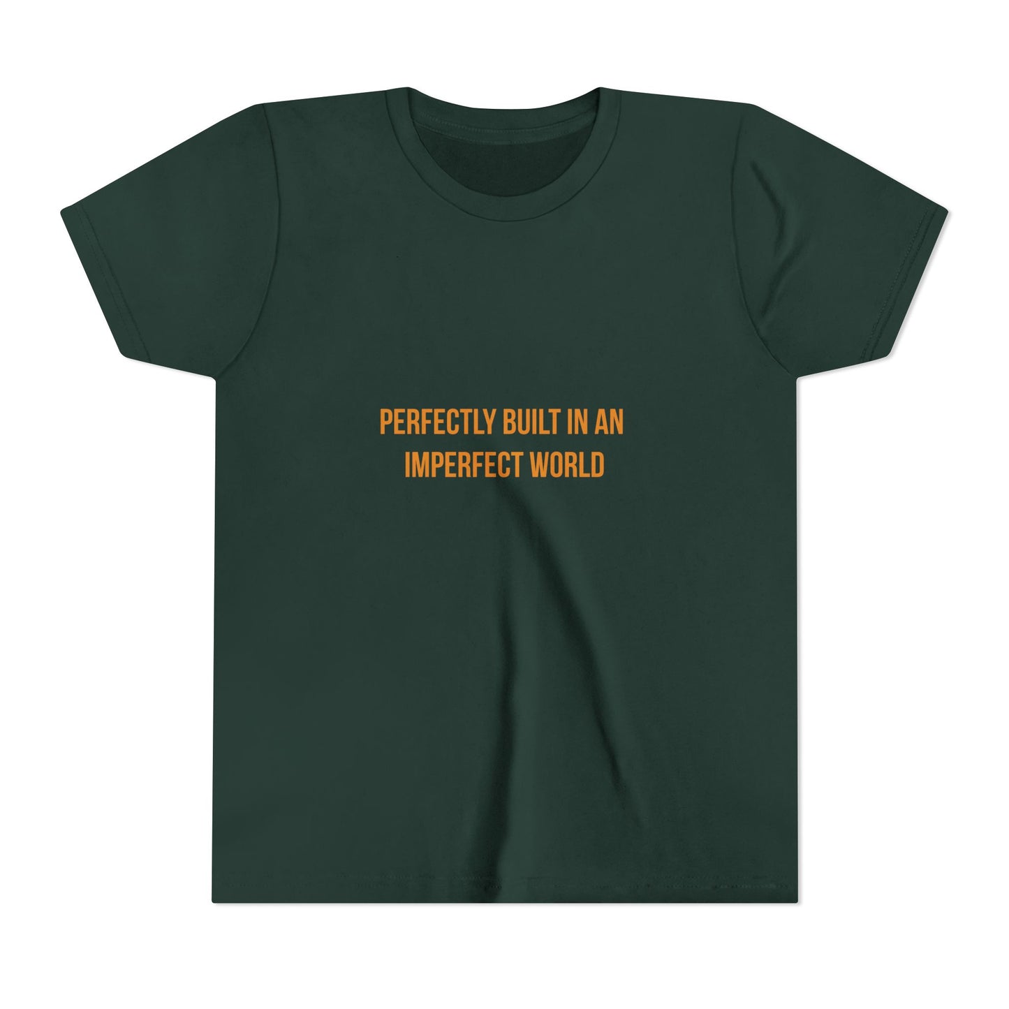"Perfectly Built in an Imperfect World" Cerebral Palsy Awareness Youth Tee