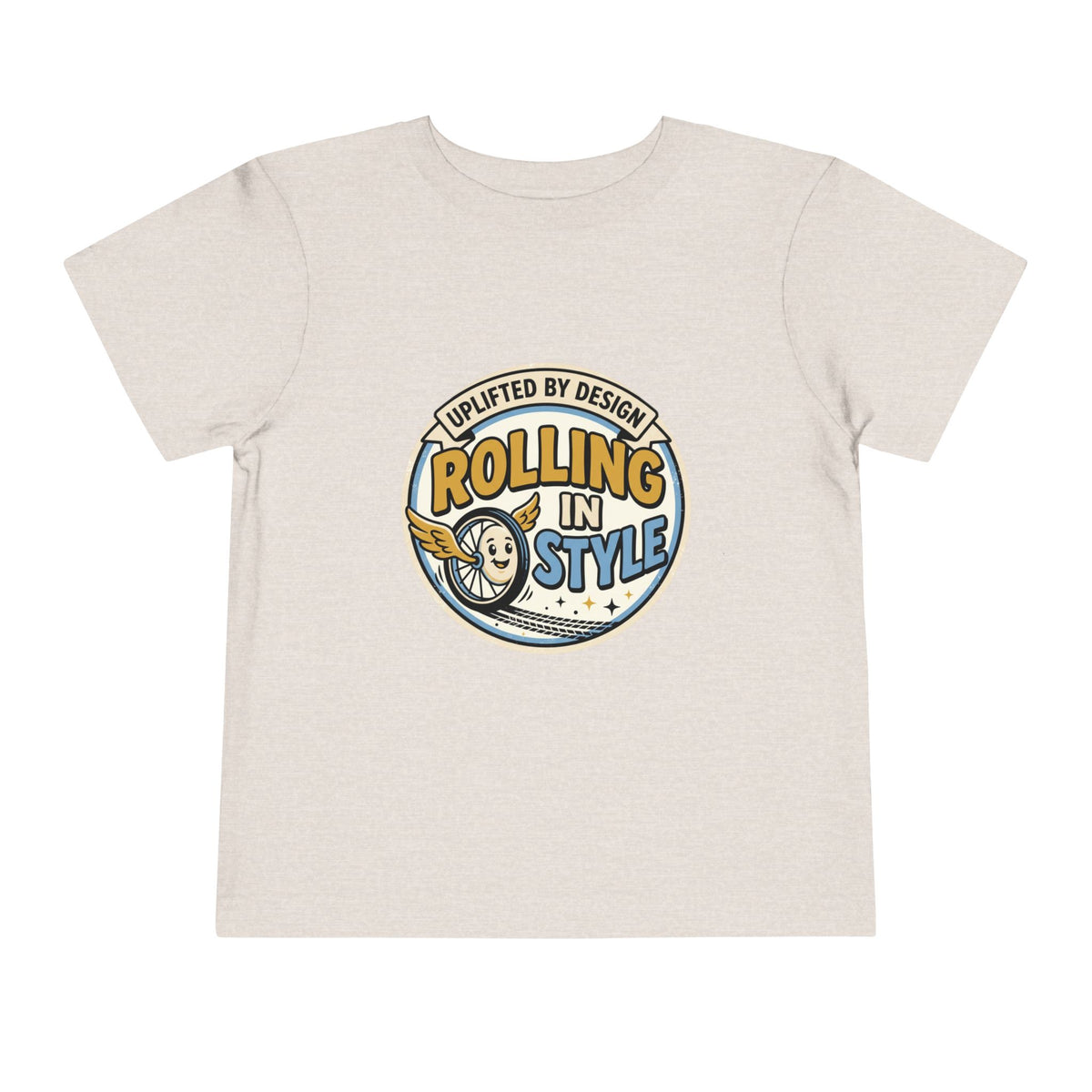 Toddler Tee — "Rolling In Style" Adaptive Mobility Emblem | Cerebral Palsy & Disability Pride Shirt