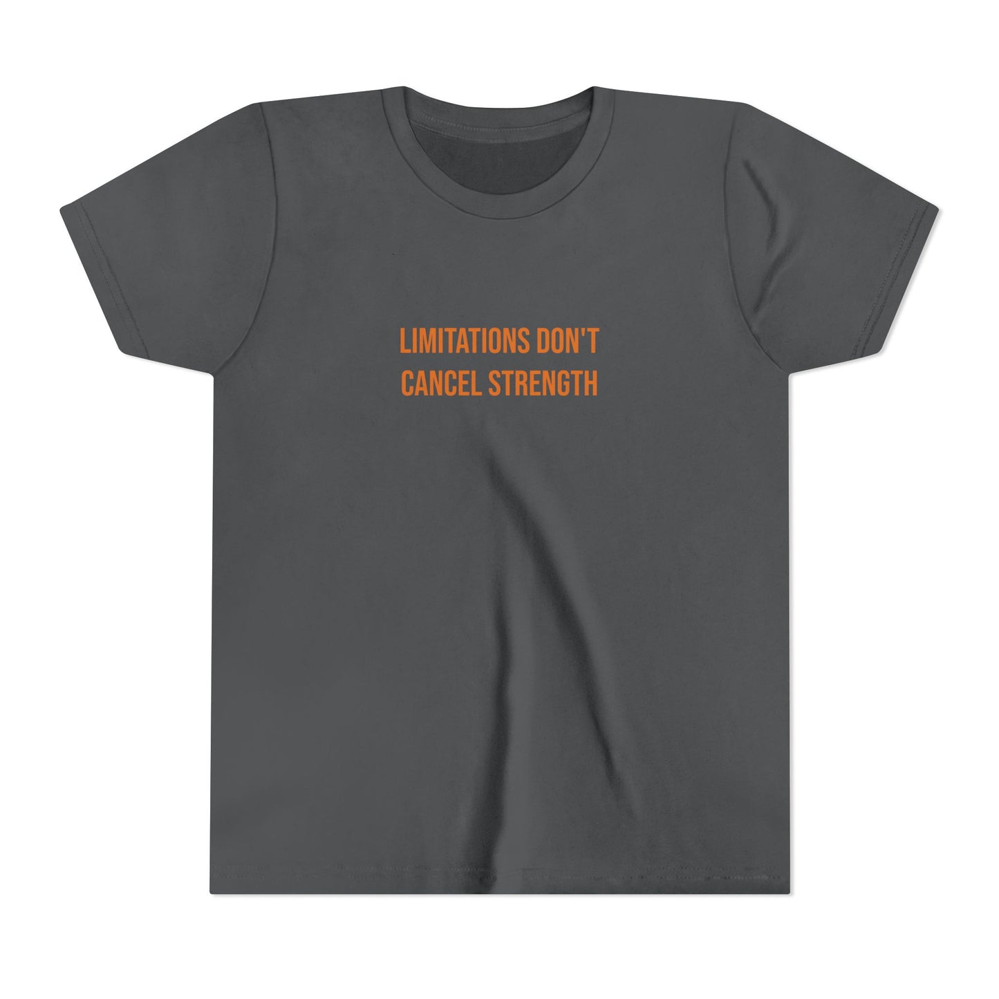 "Limitations Don't Cancel Strength" Cerebral Palsy Awareness Youth Tee | Uplifted By Design