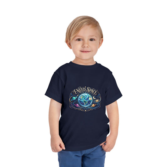 Toddler Tee — "I Need Space" Cosmic Galaxy | Autism Acceptance & Sensory Pride Shirt