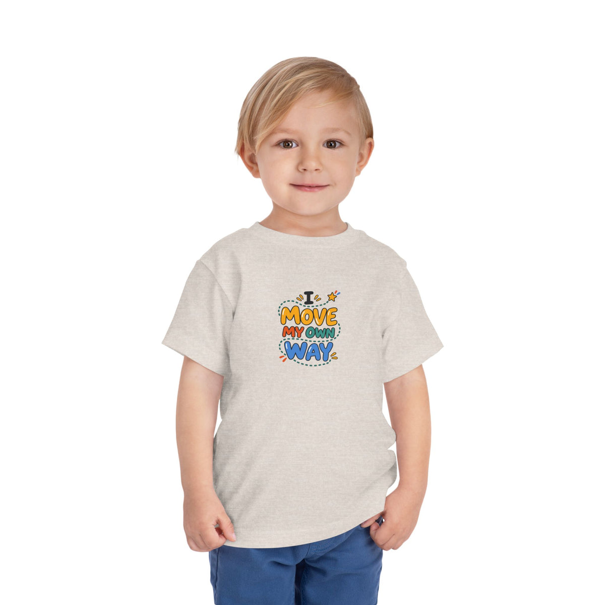 "I Move My Own Way" Toddler Graphic Tee | Uplifted By Design™ Adaptive Movement & Disability Pride Shirt
