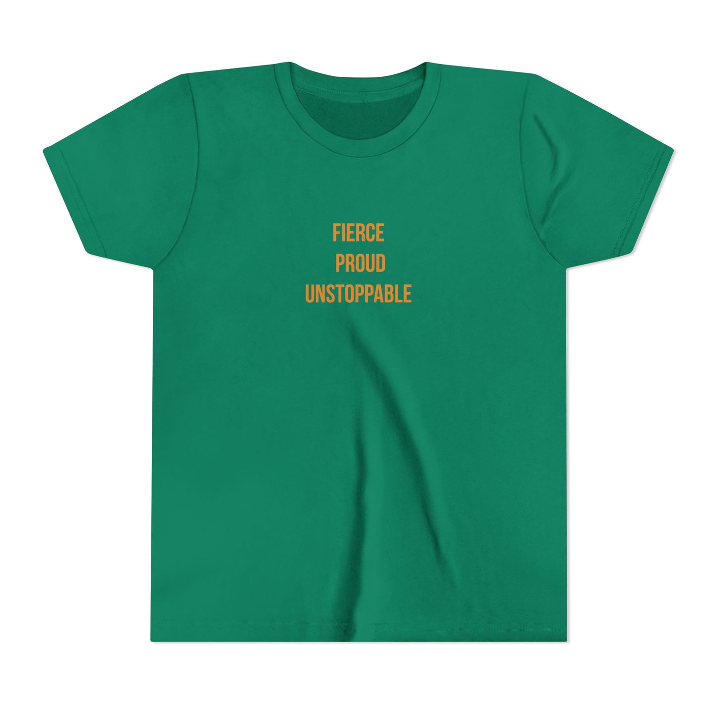 "Fierce Proud Unstoppable" Cerebral Palsy Awareness Youth Tee | Uplifted By Design