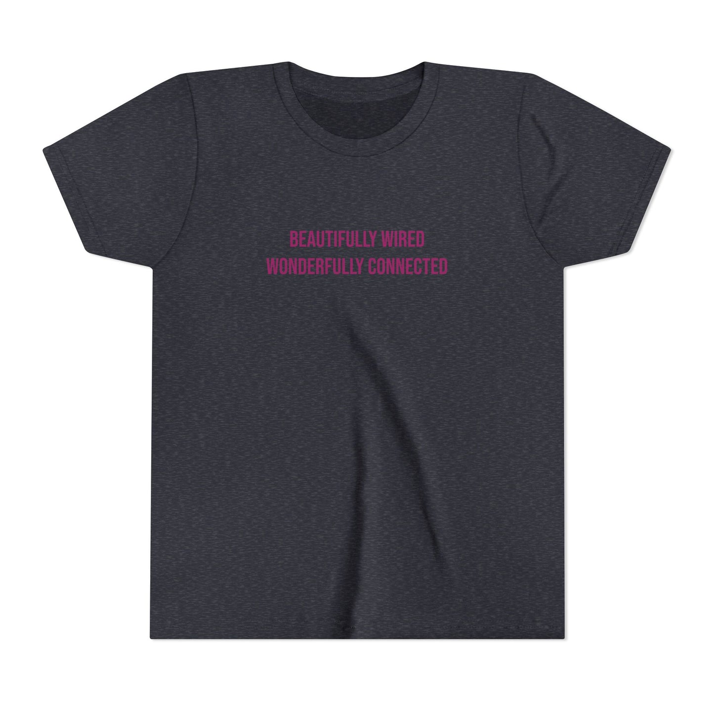 “Beautifully Wired, Wonderfully Connected” Neurodivergent Pride Youth Tee | Uplifted By Design