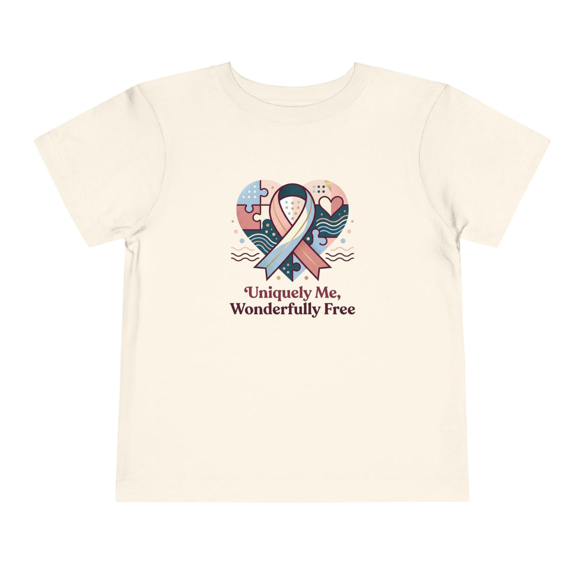 Uniquely Me, Wonderfully Free Neurodiversity Toddler Tee | Autism Acceptance