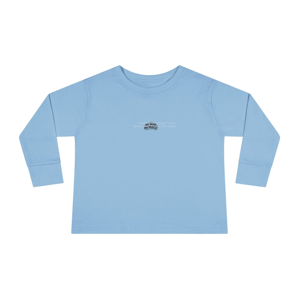 "My Mind, My Magic" Toddler Long Sleeve Tee — Sparkle Mind Wordmark | Uplifted By Design™ Autism Acceptance & Sensory Pride Shirt