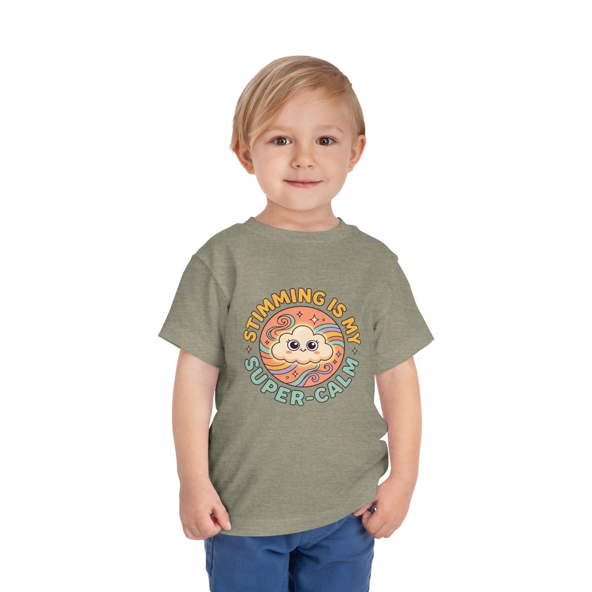 Toddler Tee — "Stimming Is My Super-Calm" Affirmation | Autism Acceptance & Sensory Pride Shirt